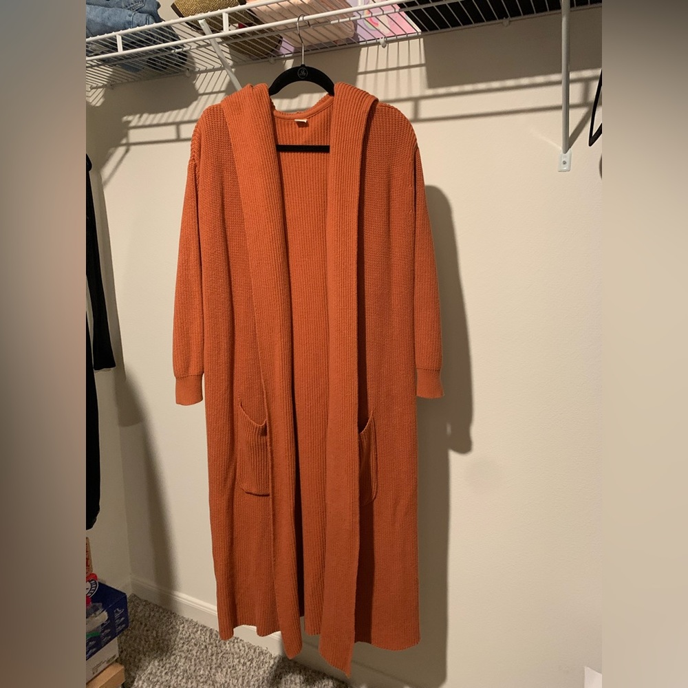 Organic Cotton Hooded Long Cardigan | Goumi Women’s